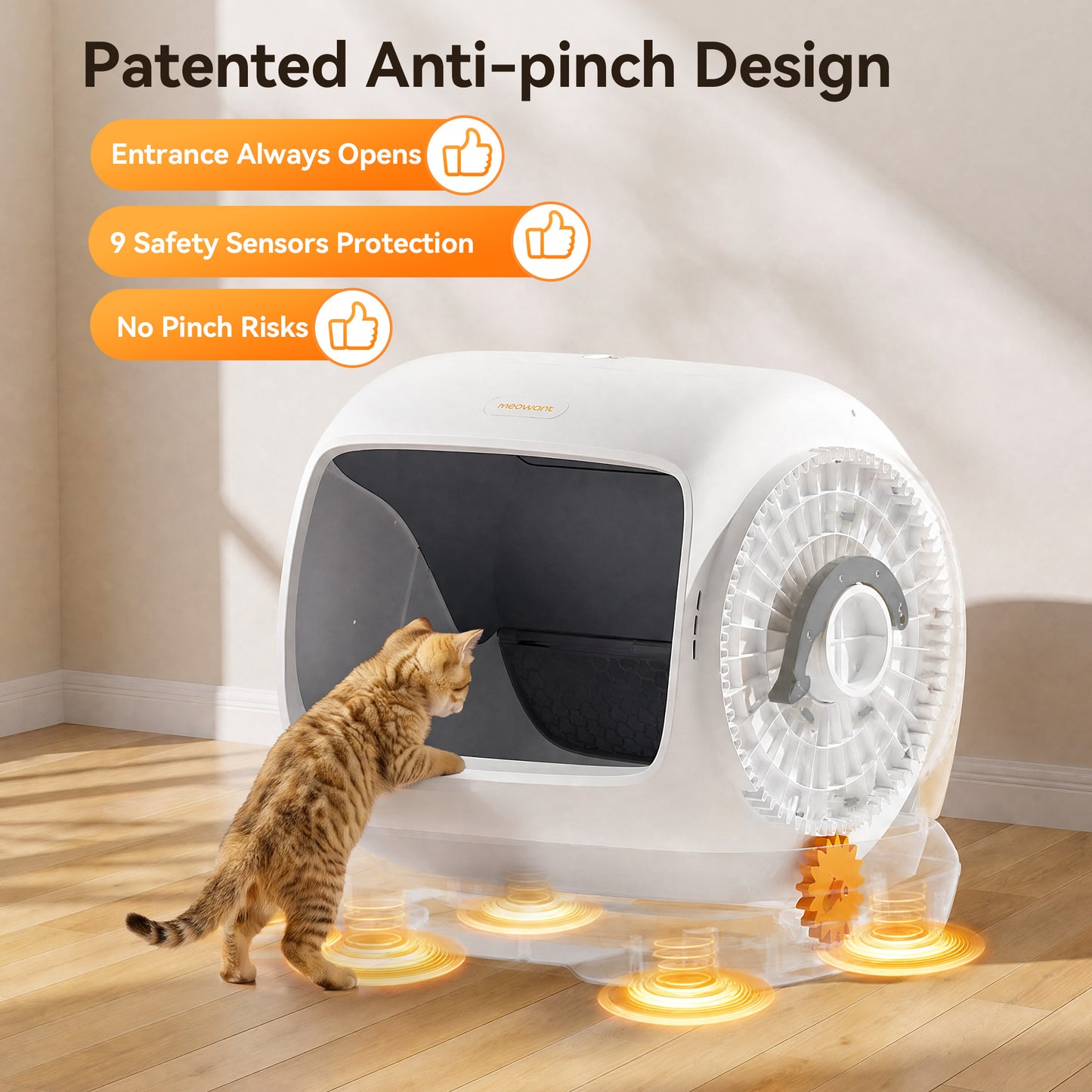 Meowant Self-Cleaning Cat Litter Box – MW-SC09 (Gray)