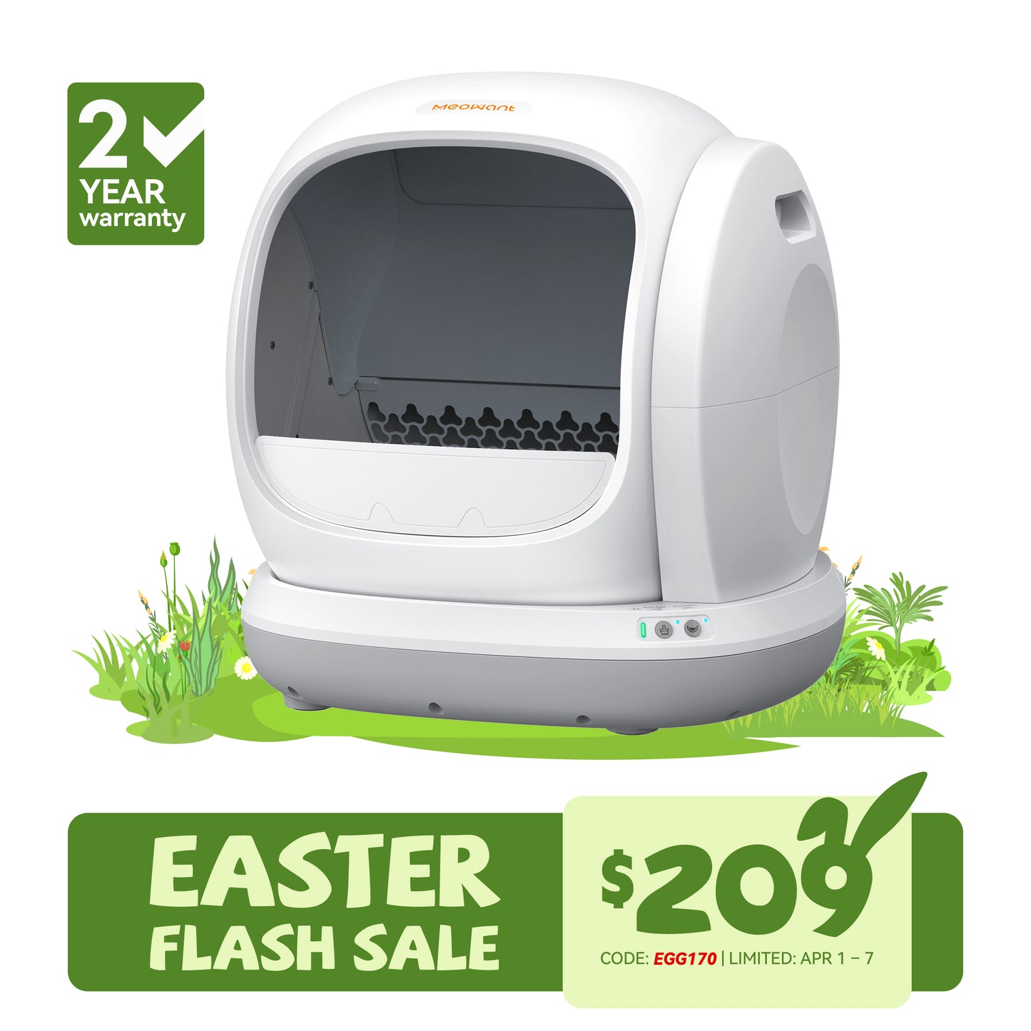 Meowant Self-Cleaning Cat Litter Box - MW-SC02