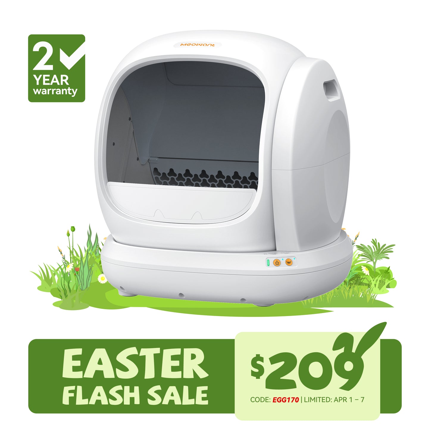 Meowant Self-Cleaning Cat Litter Box - MW-SC02