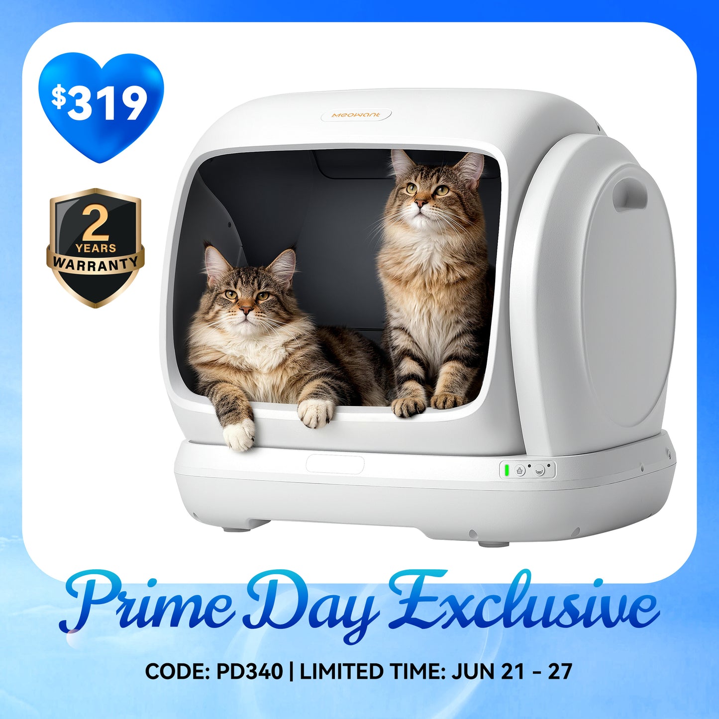 Meowant Self-Cleaning Cat Litter Box – MW-SC09