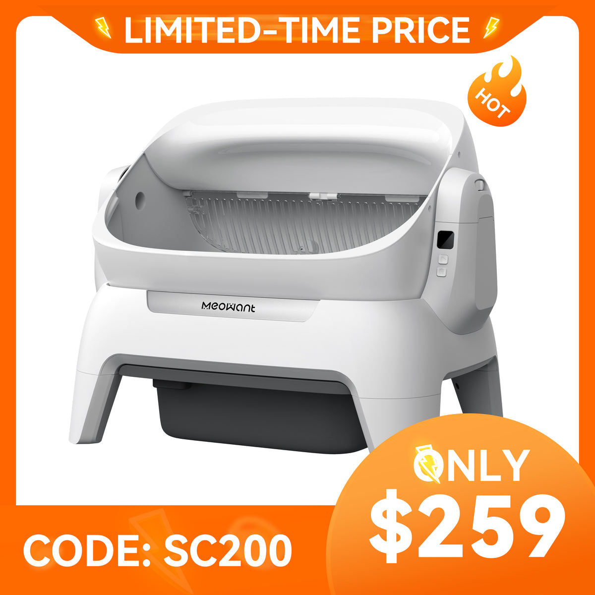 Meowant Self-Cleaning Cat Litter Box – MW-SC10