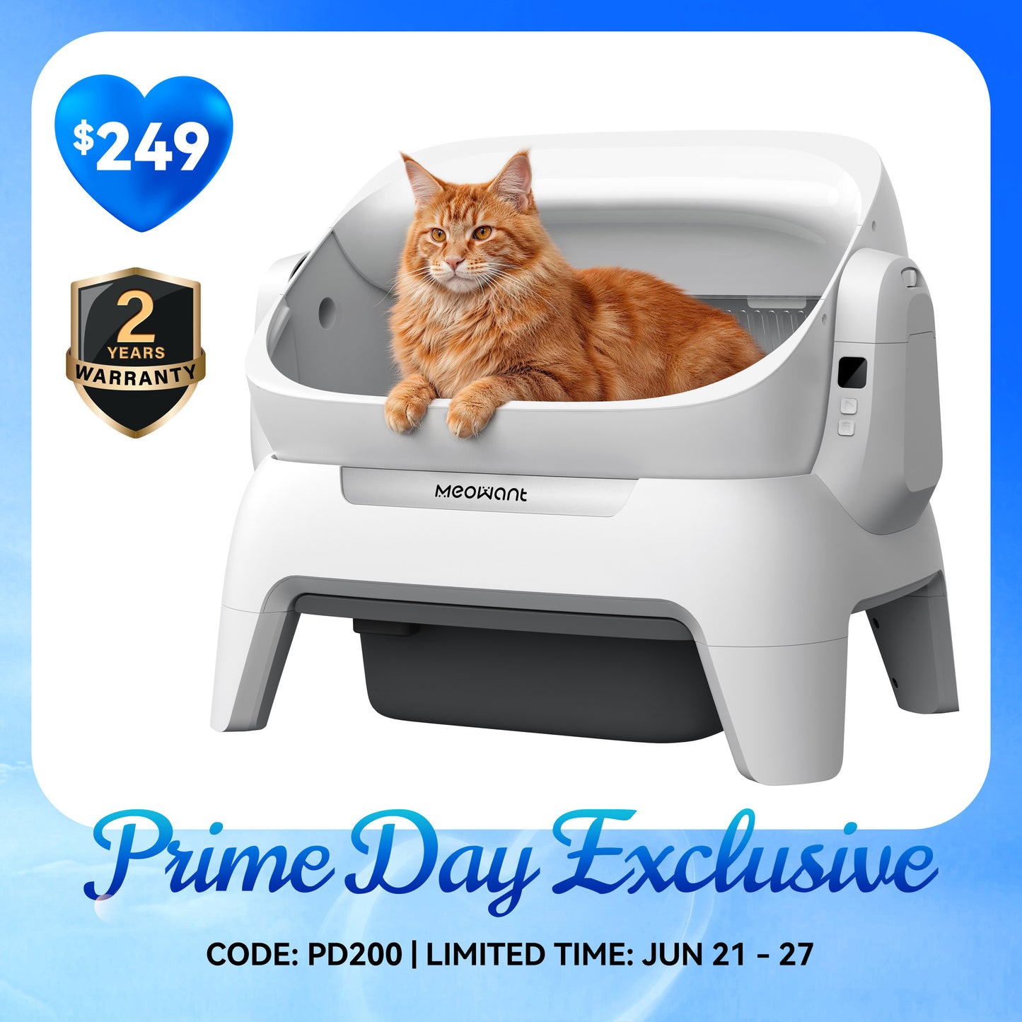 Meowant Self-Cleaning Cat Litter Box – MW-SC10