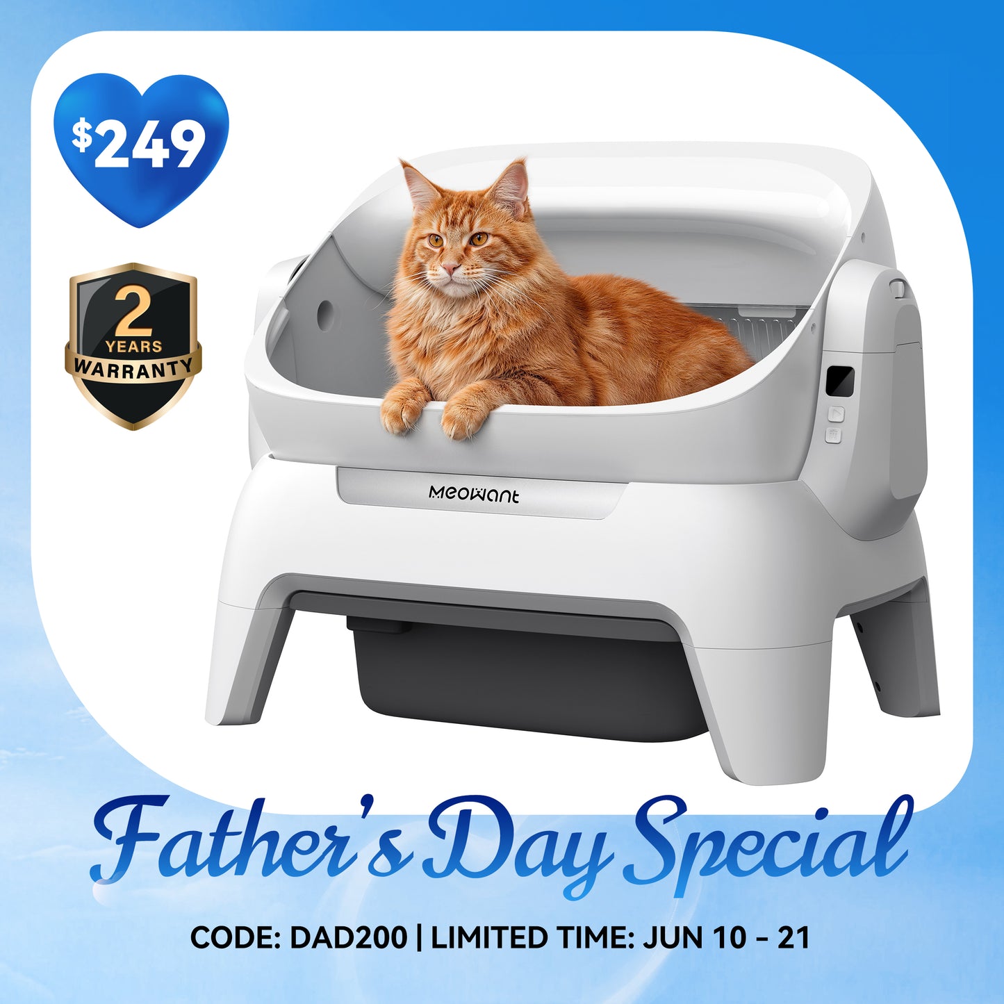 Meowant Self-Cleaning Cat Litter Box – MW-SC10