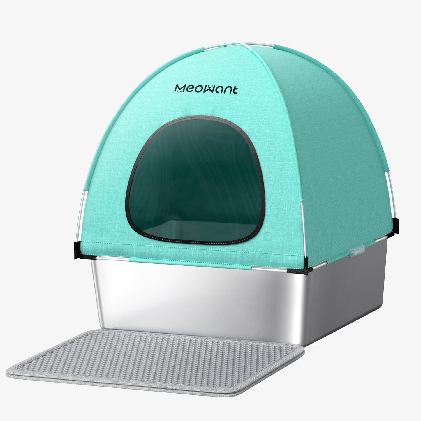 Meowant 3 - in - 1 Stainless Steel Cat Litter Box - LB05 - Meowant