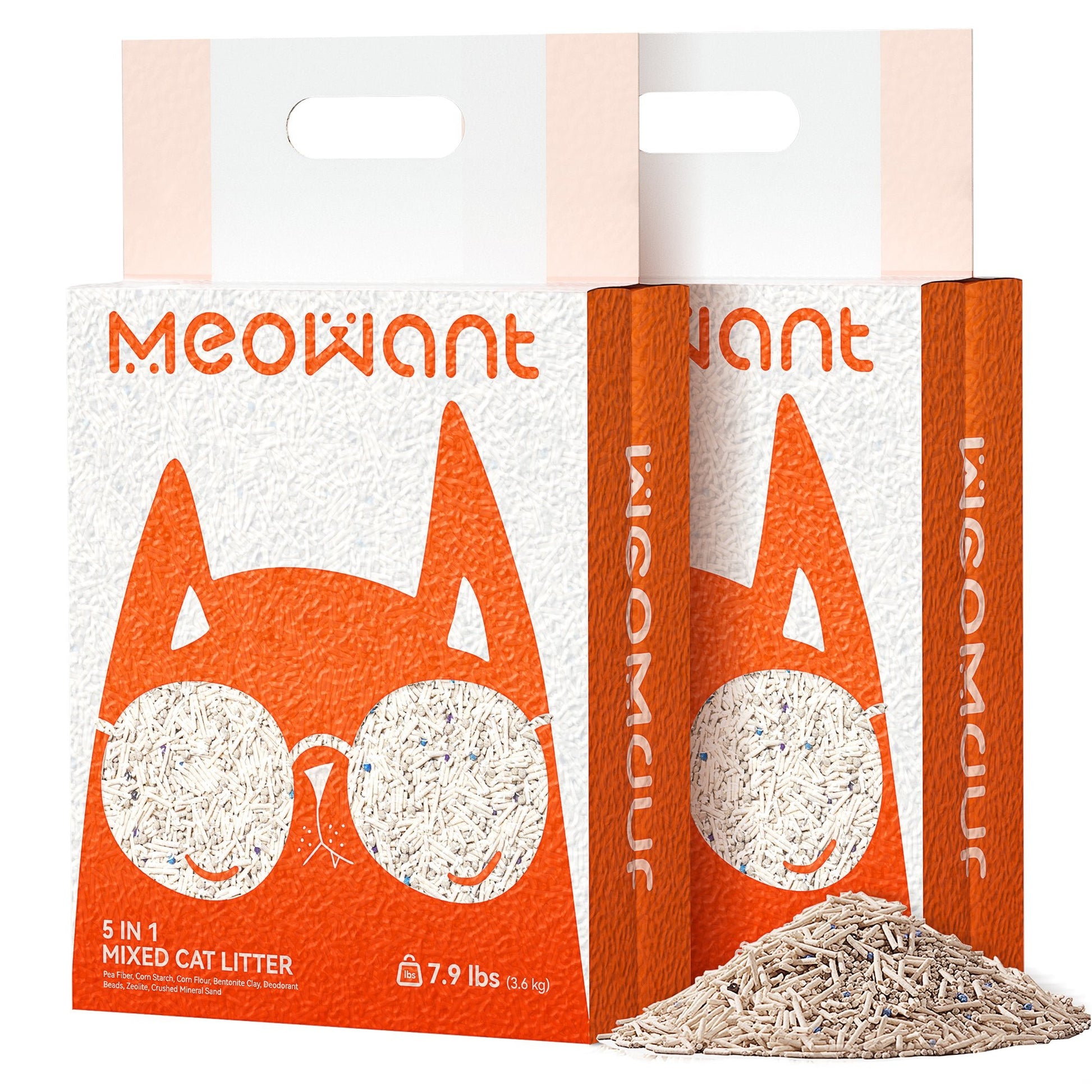 Meowant 5 - in - 1 Mixed Cat Litter 7.9lbs*2 – Pre - Order - Meowant