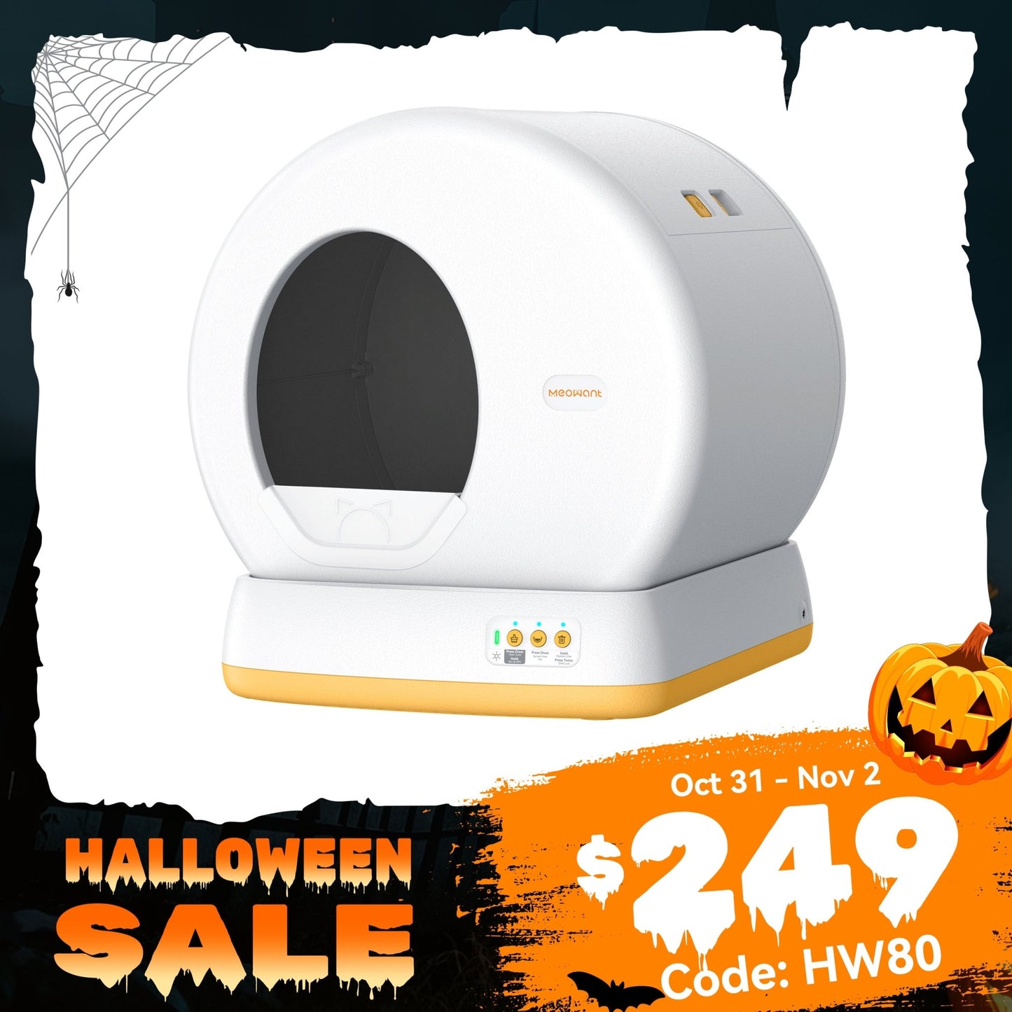 Meowant Self - Cleaning Cat Litter Box - MW - SC01 - Meowant