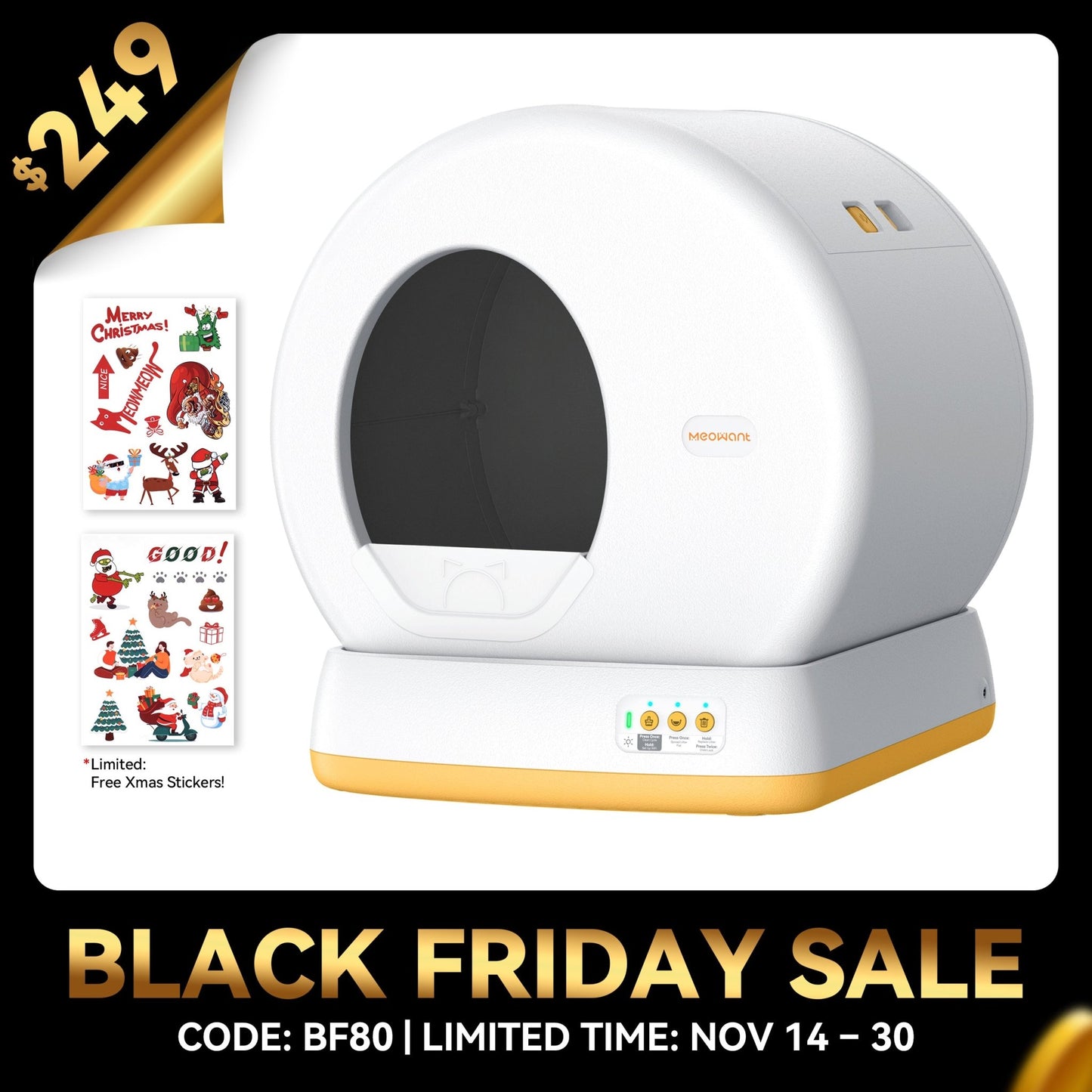 Meowant Self - Cleaning Cat Litter Box - MW - SC01 - Meowant