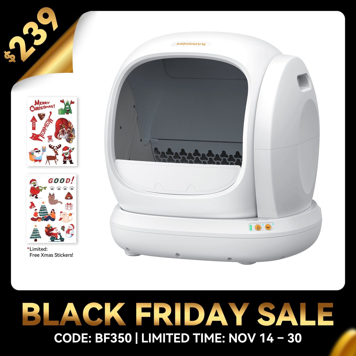 Meowant Self - Cleaning Cat Litter Box - MW - SC02 - Meowant