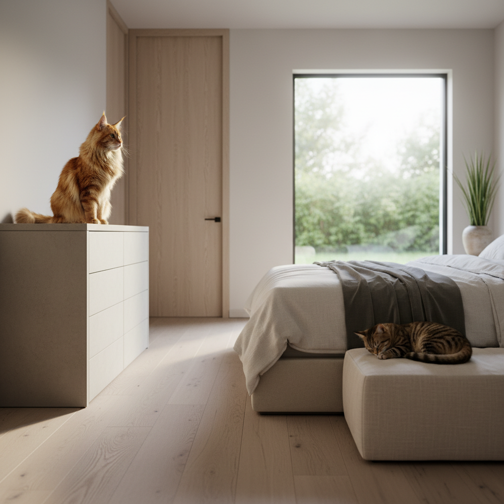The Sleep Hierarchy: How Cats Choose Bedroom Territories