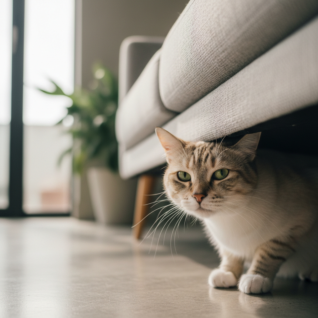 How to Check on a Hiding New Cat Without Causing Stress