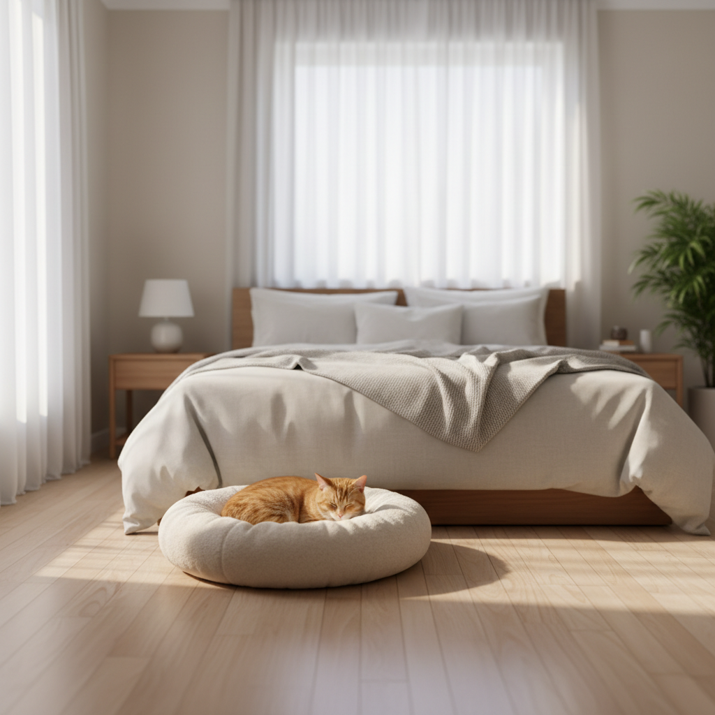 Bedtime Boundaries: Keeping Your New Cat Off the Bed (For Now)