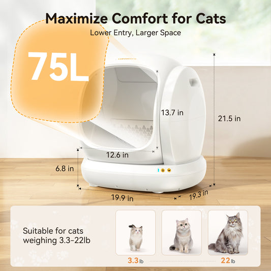 Meowant SC02 Self-Cleaning Cat Litter Box