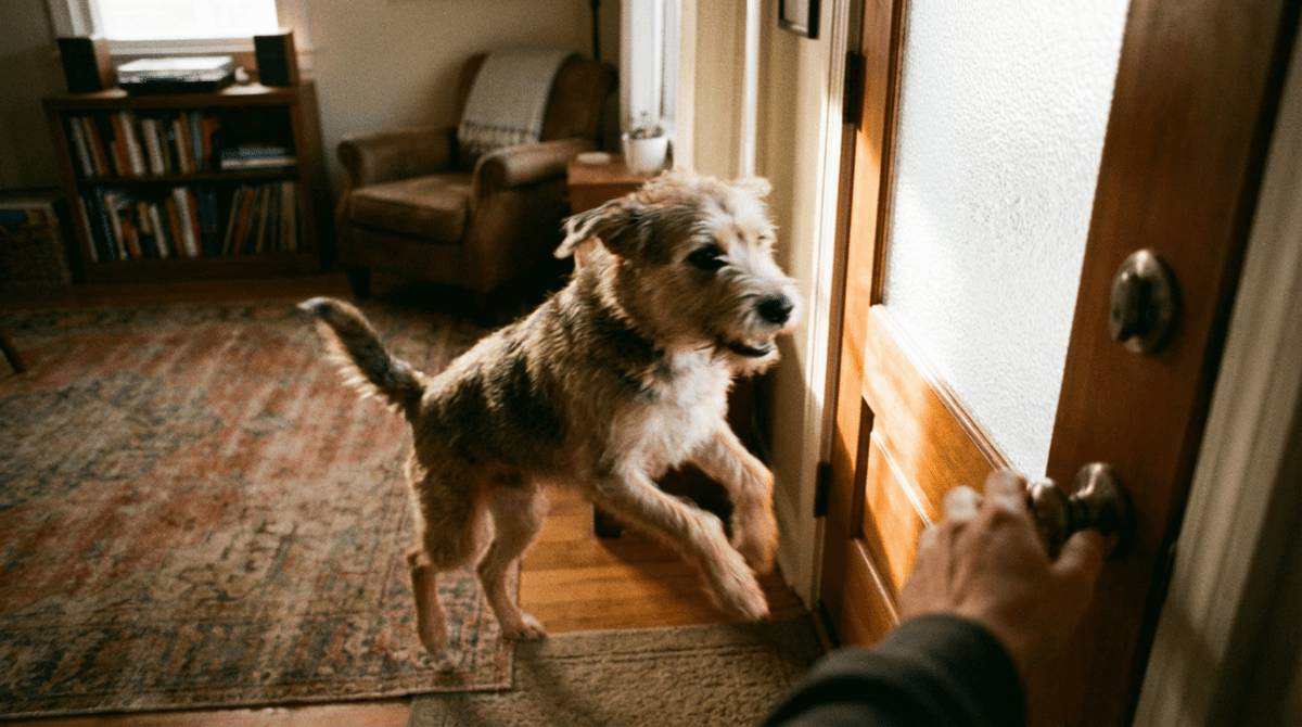 Dog Barks Like Crazy at the Doorbell? How to Keep Calm With Desensitization Training - Meowant