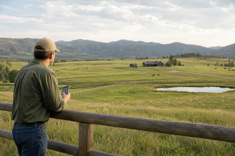 Editorial scene representing How GPS Fencing Handles Multi-Acre Rural Properties