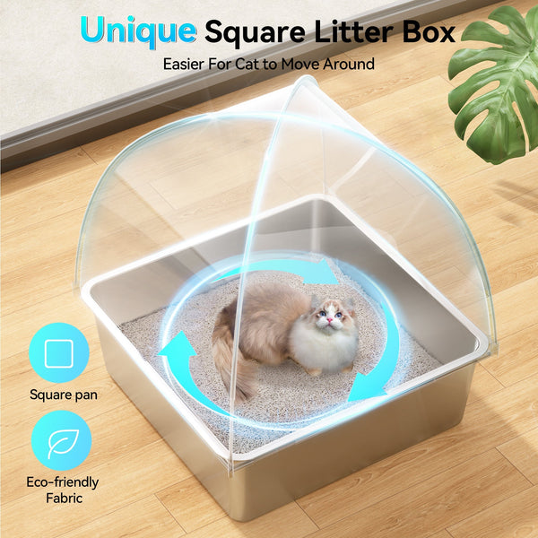 The Advantages of Stainless Steel Litter Boxes - Meowant