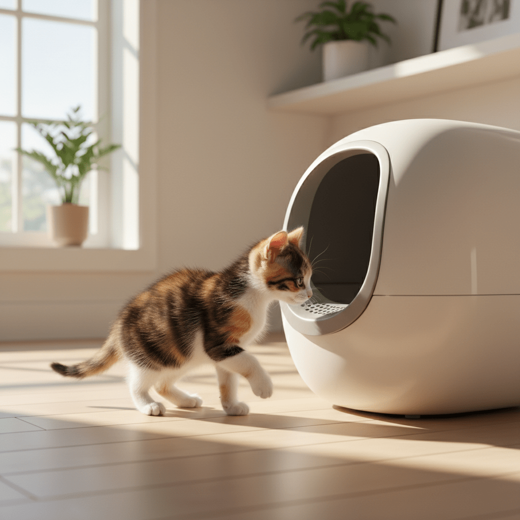 When Is a Kitten Ready for a Self-Cleaning Box? - Meowant