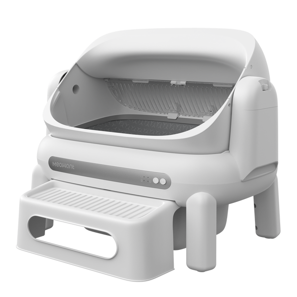 Meowant Open-Top Self-Cleaning Cat Litter Box with Step – MW-SC11