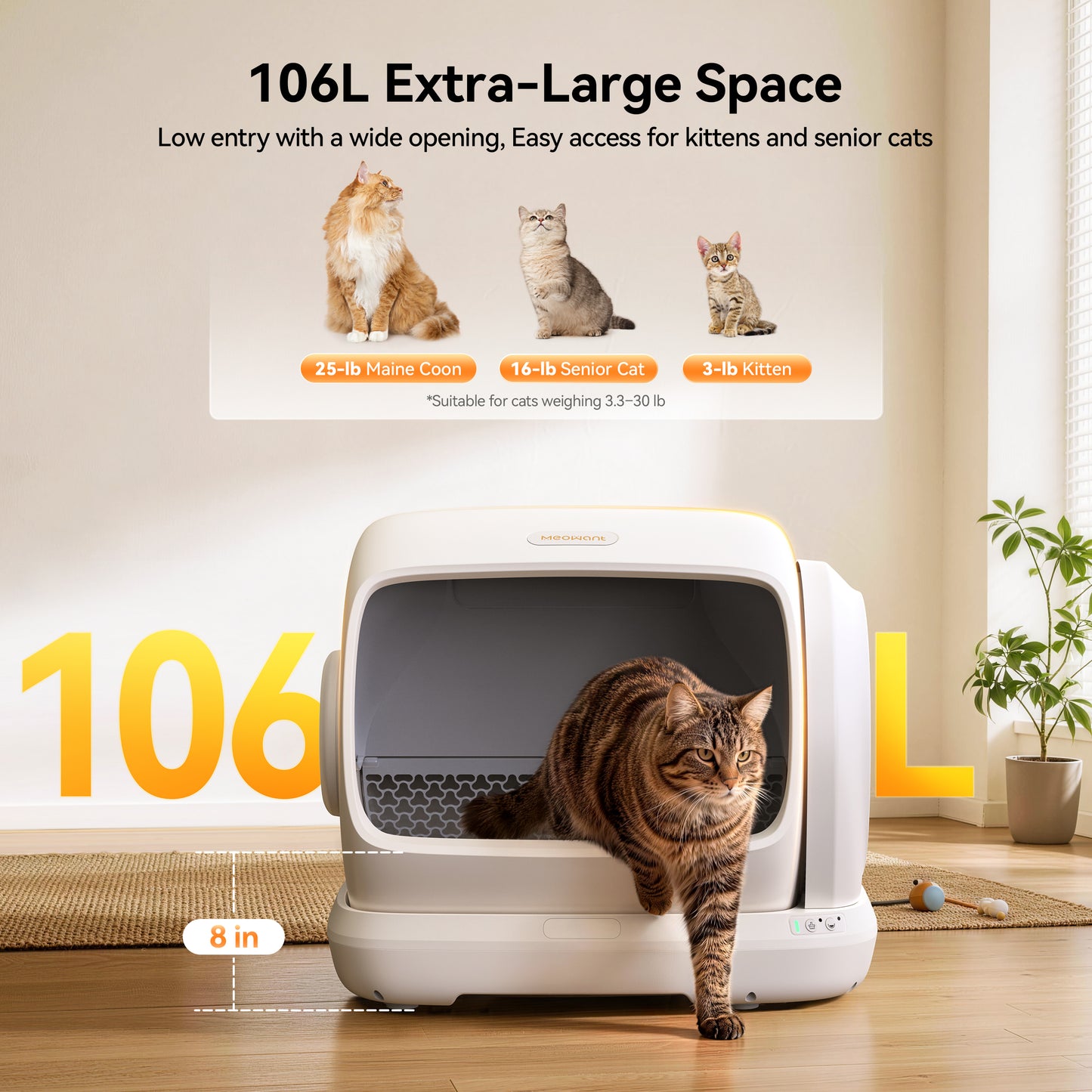 Meowant Self-Cleaning Cat Litter Box – MW-SC09