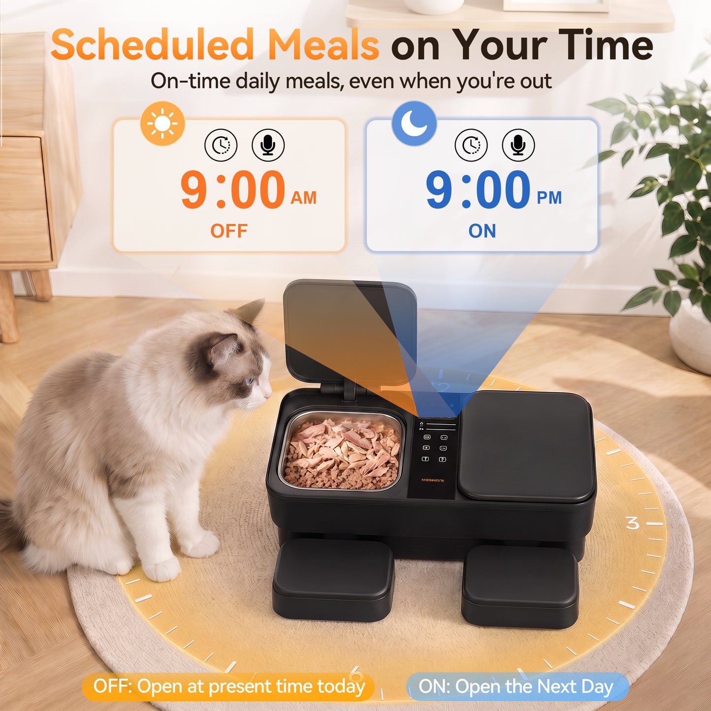 Meowant Automatic Wet Food Cat Feeder-MW-PF06