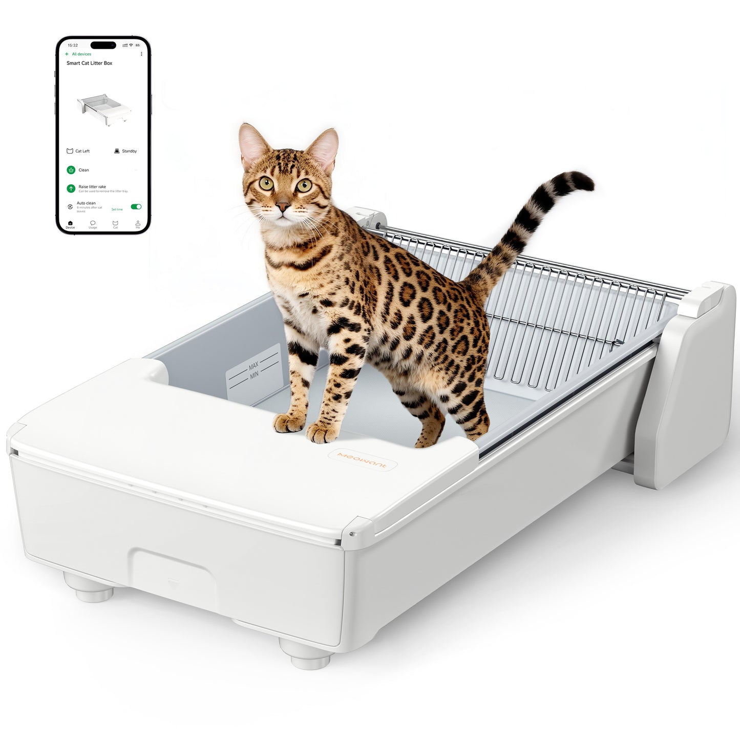 Meowant Open Top Self-Cleaning Cat Litter Box – MW-SC03