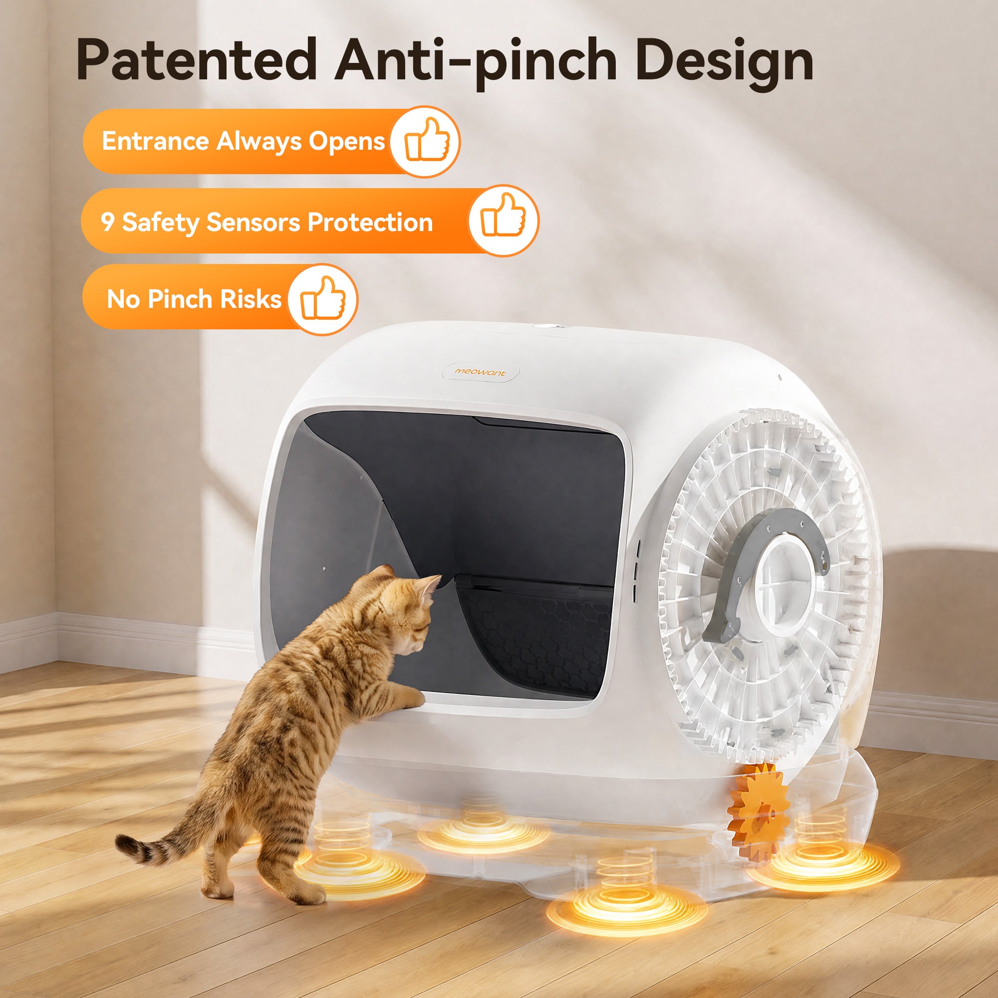 Meowant Self-Cleaning Cat Litter Box – MW-SC09 (Gray)