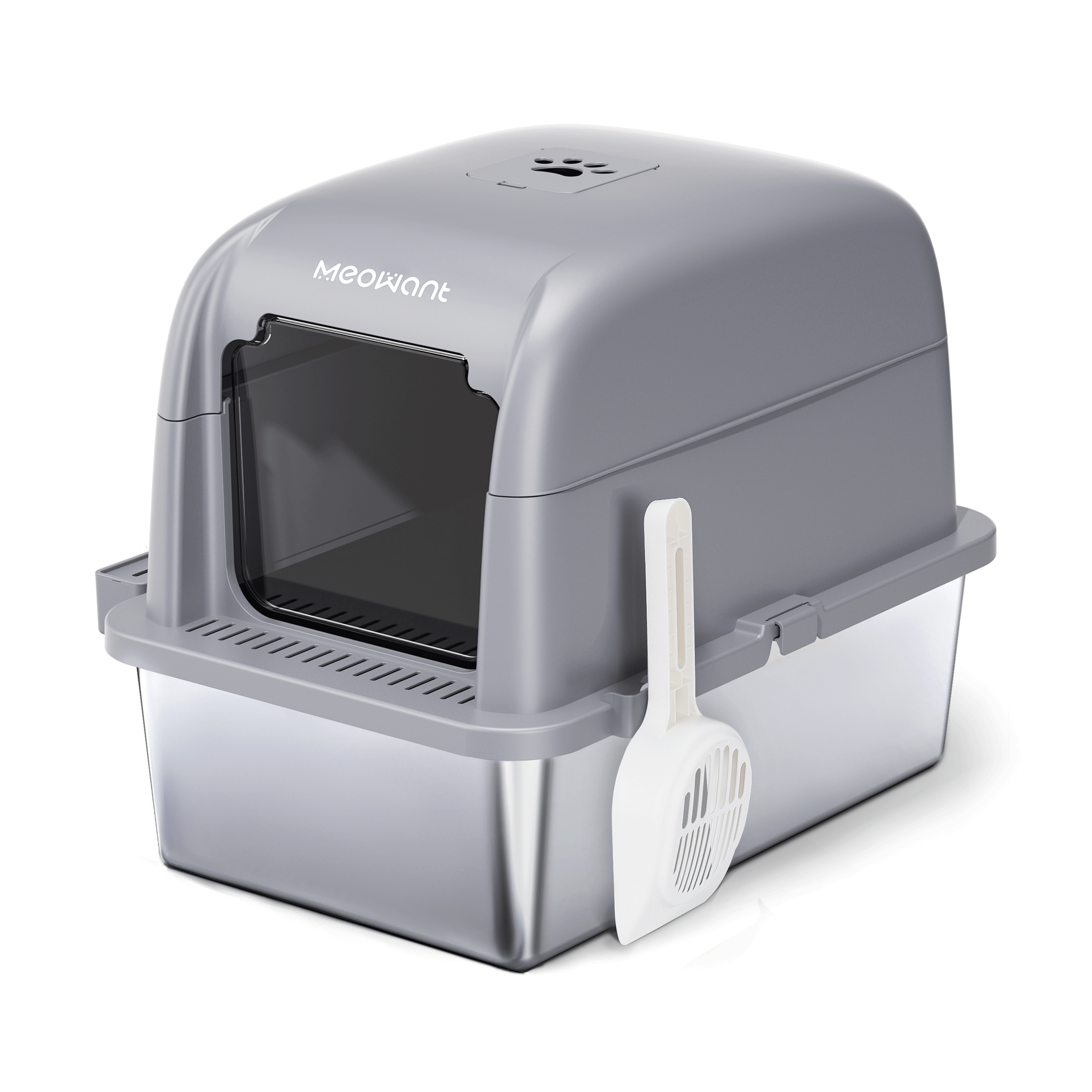 Meowant stainless steel cat litter box LB02 -1