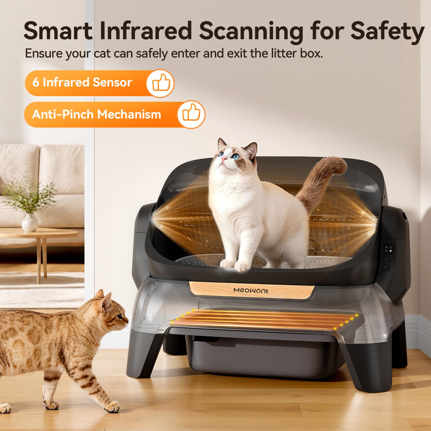 Meowant Self-Cleaning Cat Litter Box –SC10 (Pre-Order Ships in 20-30 Days)