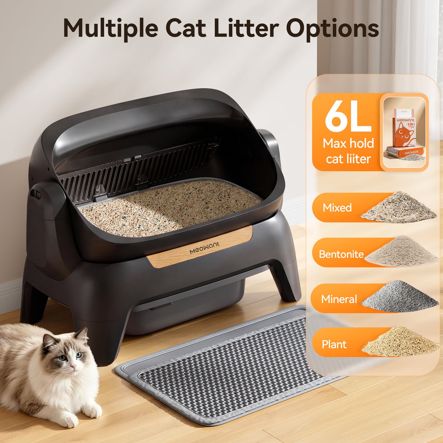 Meowant Self-Cleaning Cat Litter Box –SC10 (Pre-Order Ships in 20-30 Days)