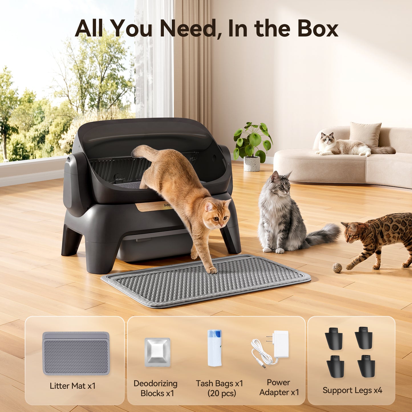 Meowant Self-Cleaning Cat Litter Box –SC10 (Pre-Order Ships in 20-30 Days)