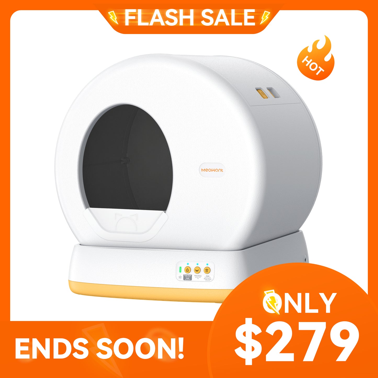 Meowant Self-Cleaning Cat Litter Box - MW-SC01