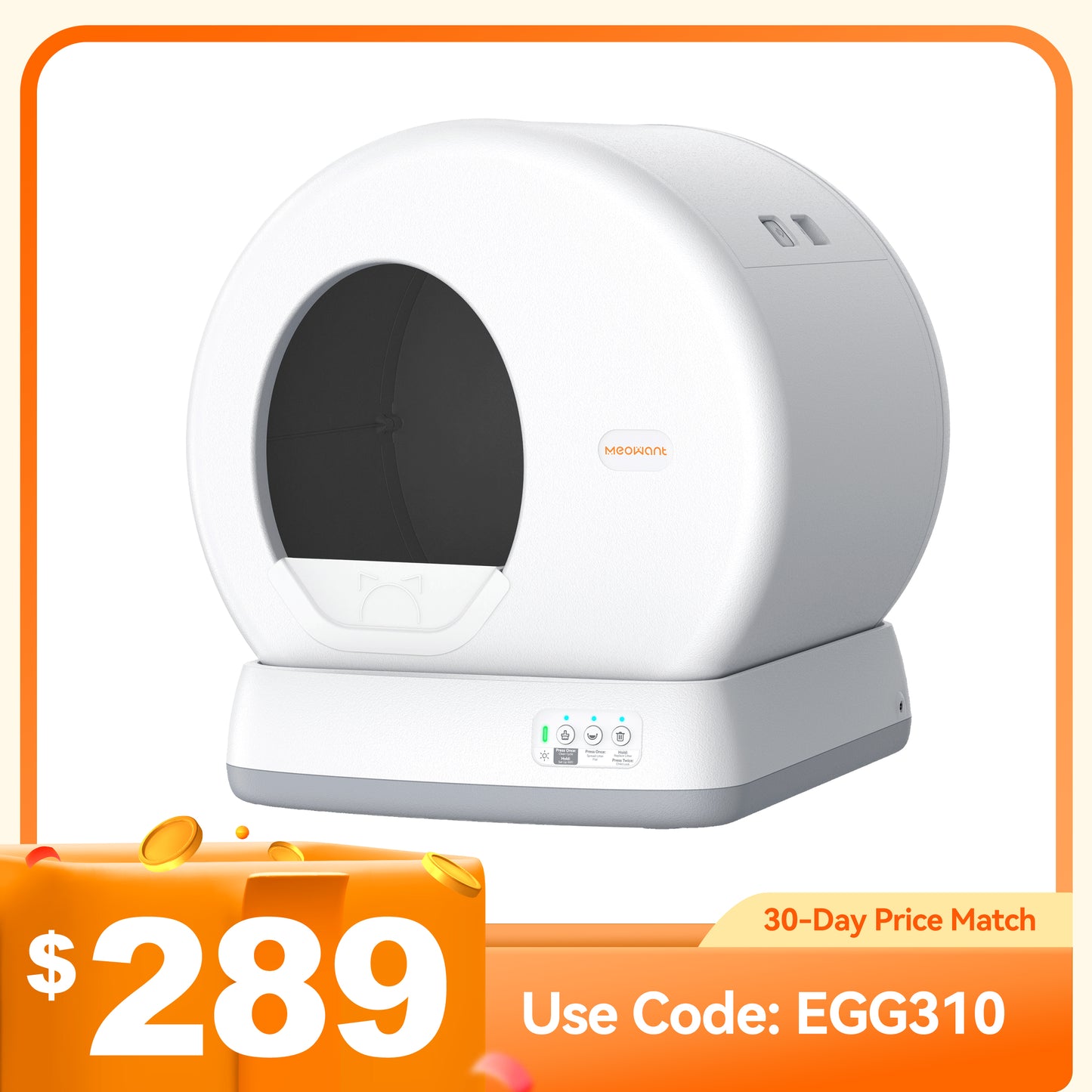 Meowant Self-Cleaning Cat Litter Box - MW-SC01