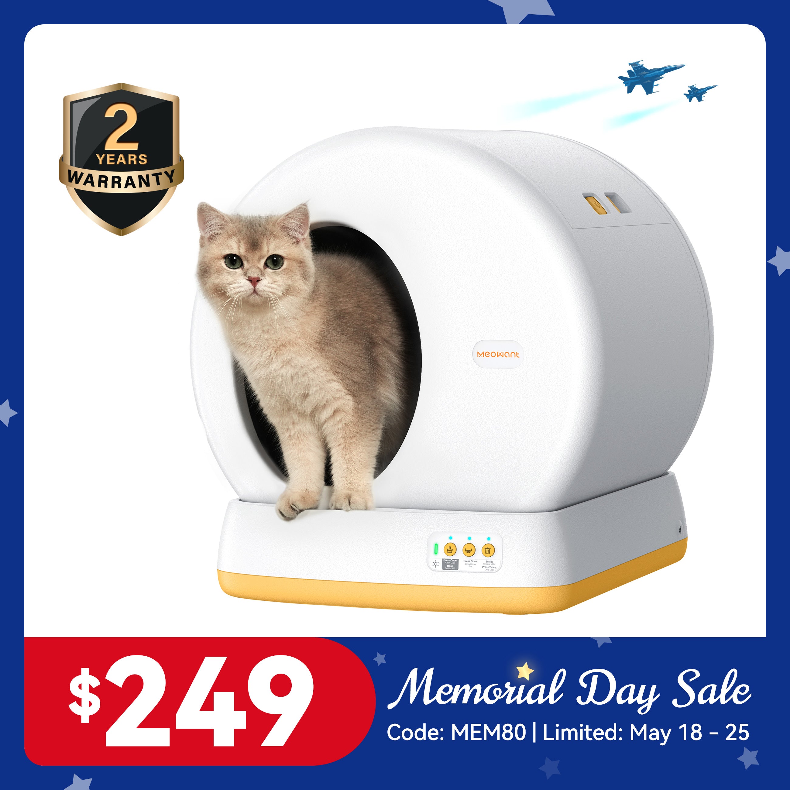 Meowant Self-Cleaning Cat Litter Box - MW-SC01