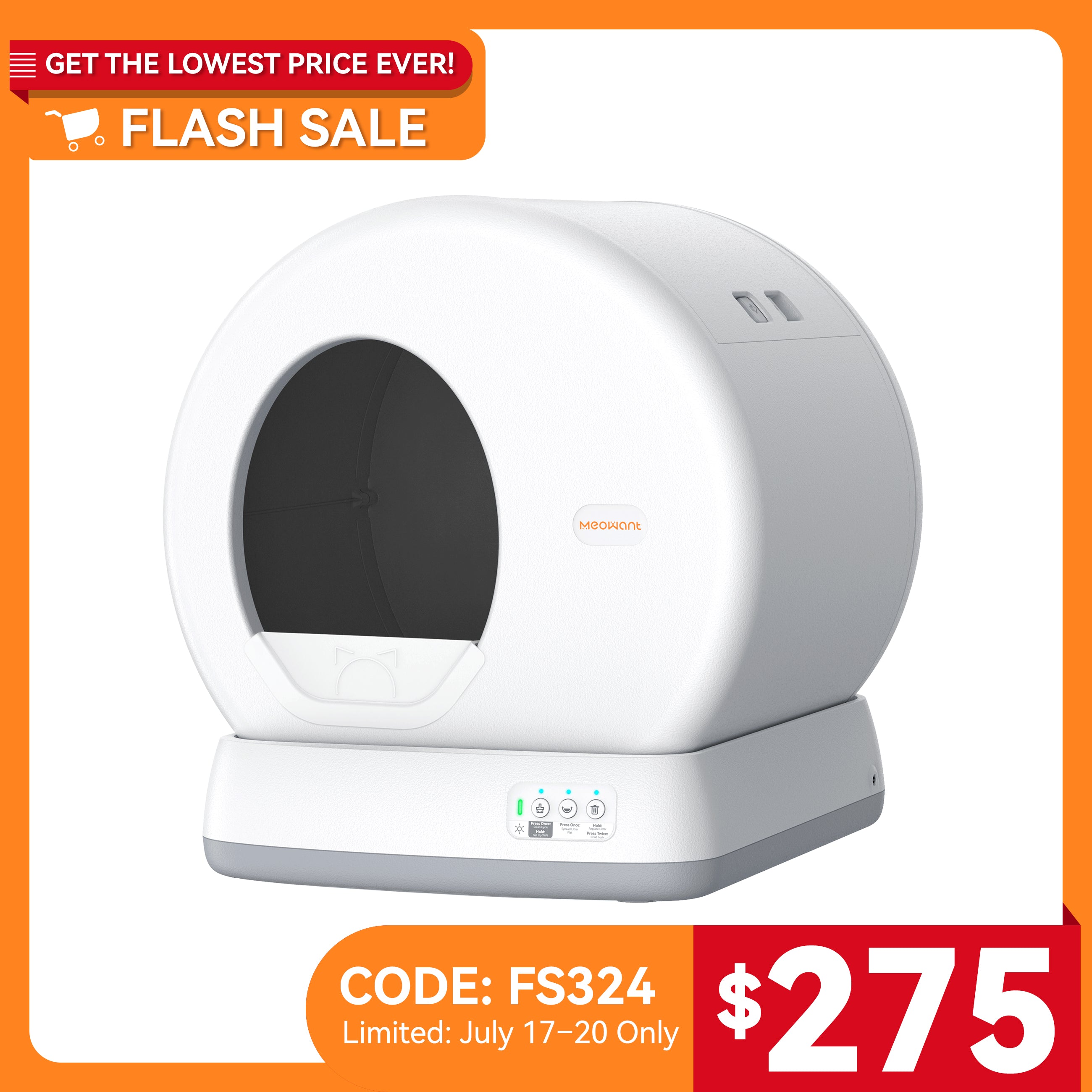Meowant Self-Cleaning Cat Litter Box - MW-SC01