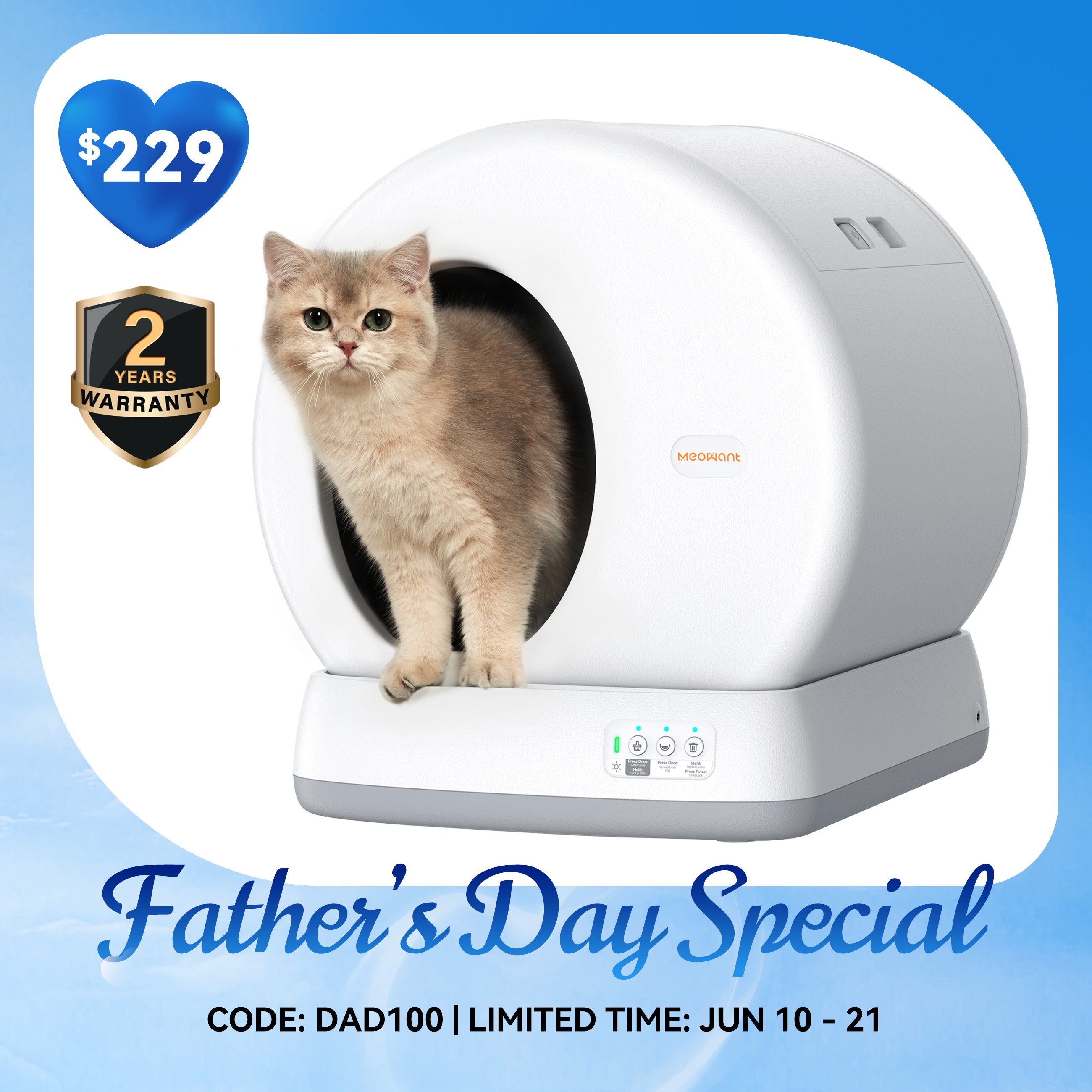 Meowant Self-Cleaning Cat Litter Box - MW-SC01