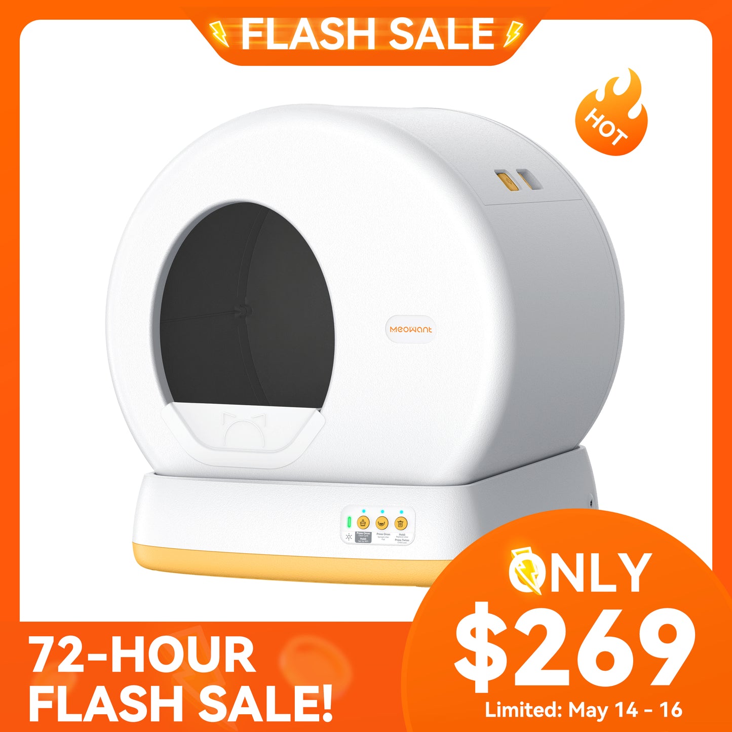 Meowant Self-Cleaning Cat Litter Box - MW-SC01