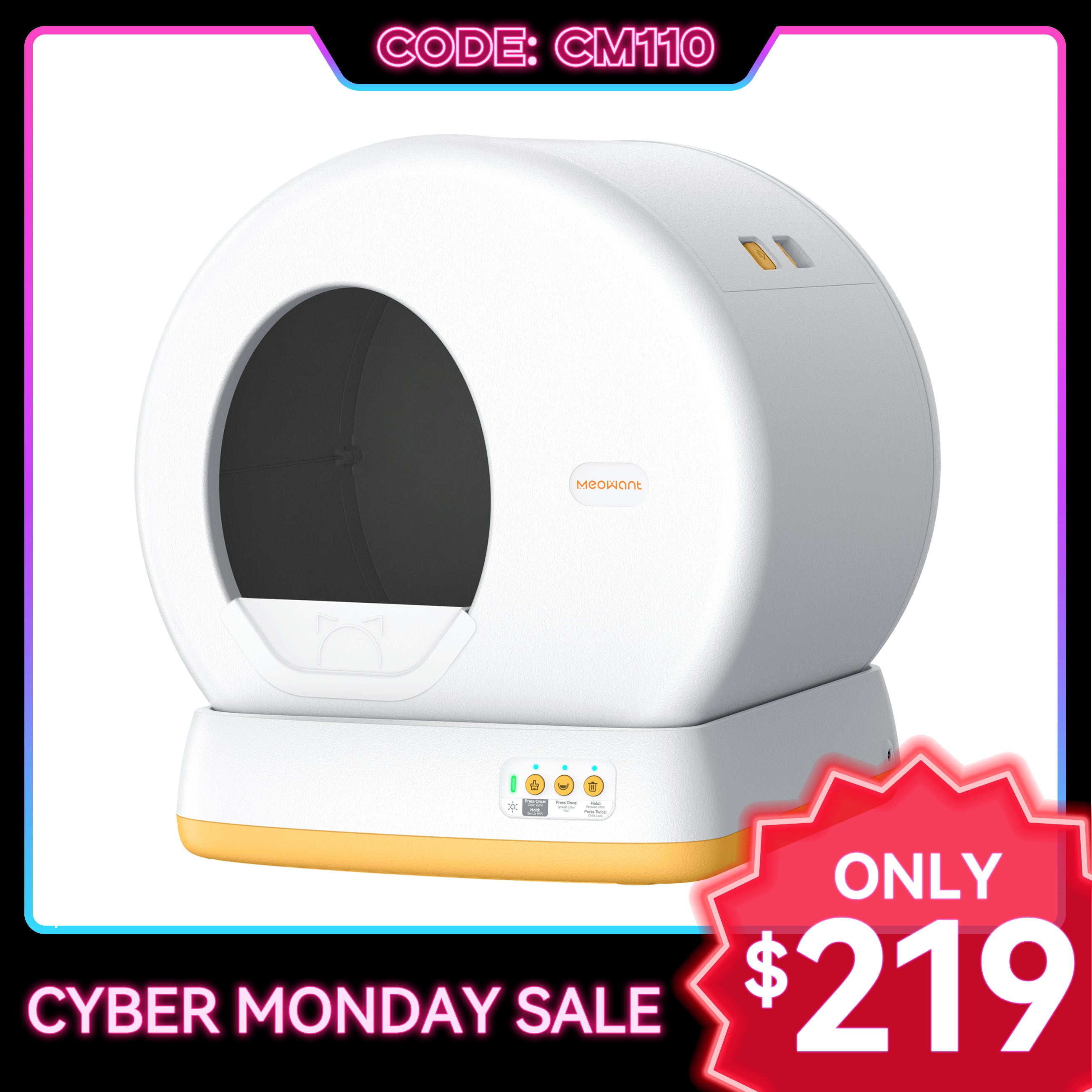 Meowant Self-Cleaning Cat Litter Box - MW-SC01