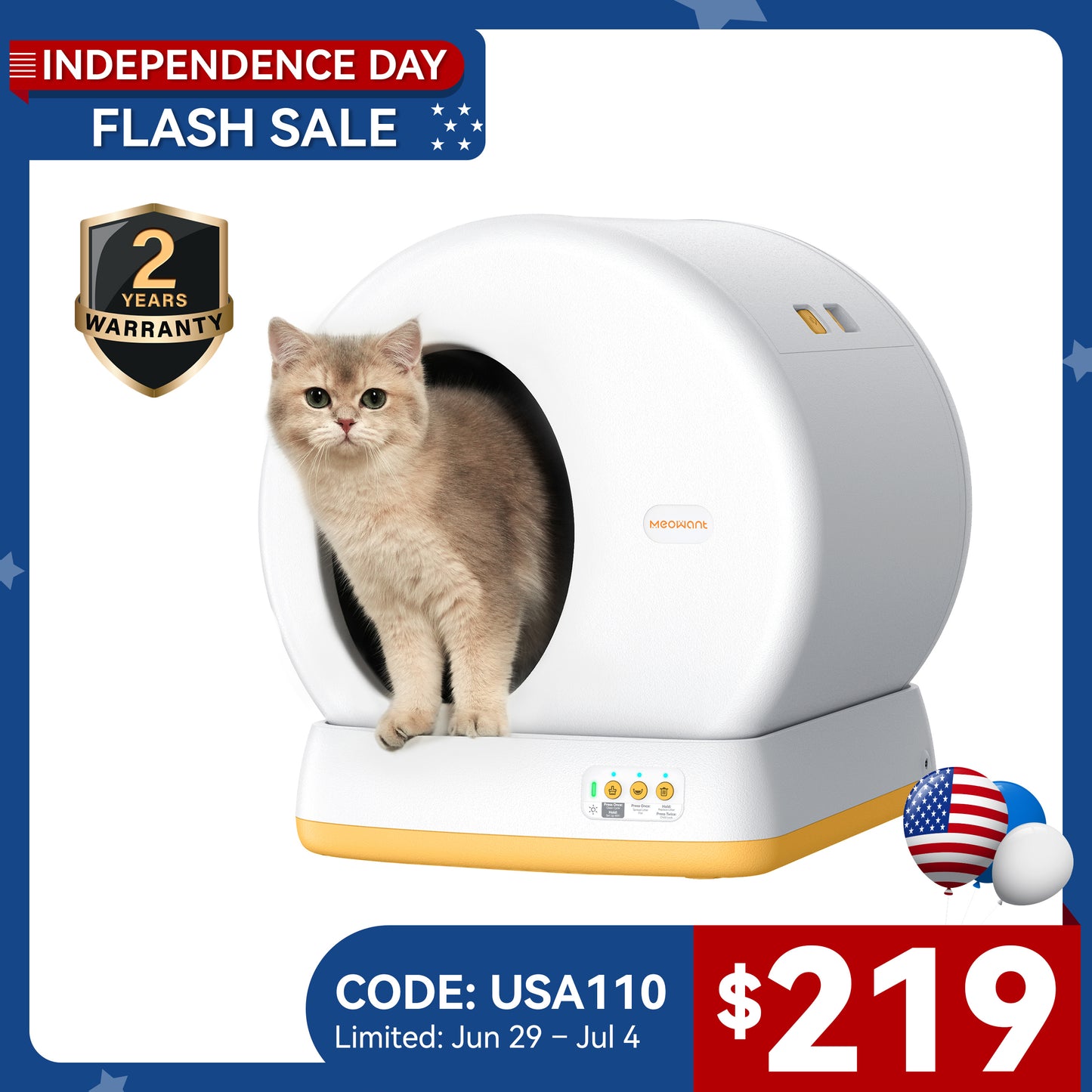 Meowant Self-Cleaning Cat Litter Box - MW-SC01