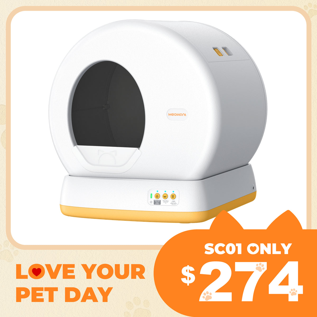 Meowant Self-Cleaning Cat Litter Box SC01 | Meowant