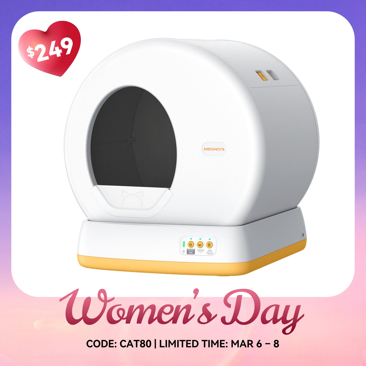 Meowant Self-Cleaning Cat Litter Box - MW-SC01