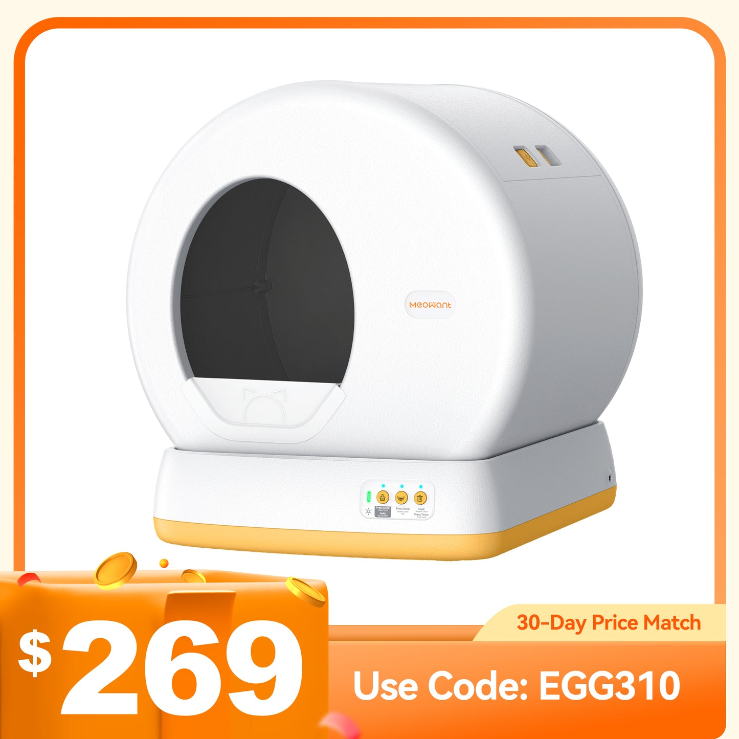 Meowant Self-Cleaning Cat Litter Box - MW-SC01