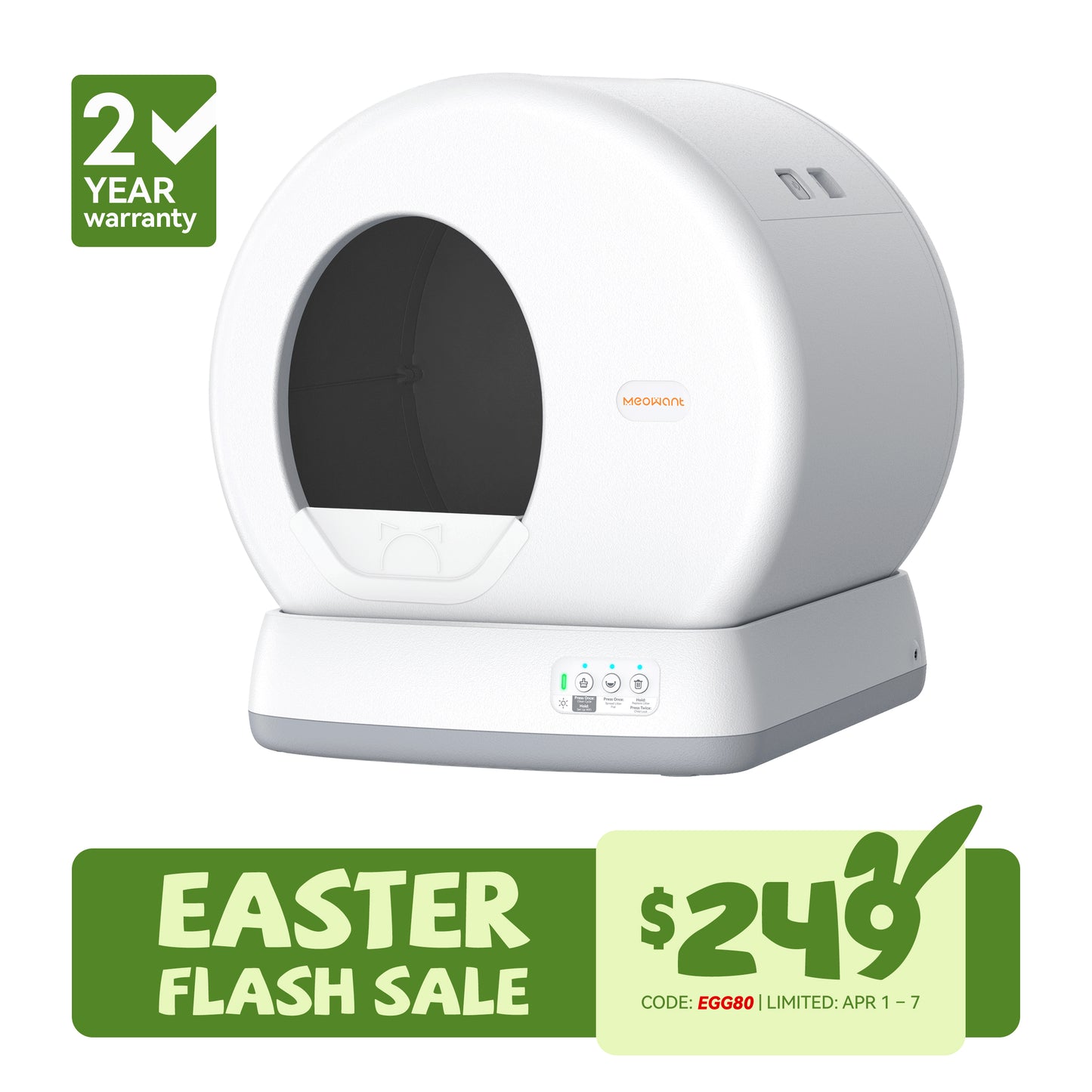 Meowant Self-Cleaning Cat Litter Box - MW-SC01