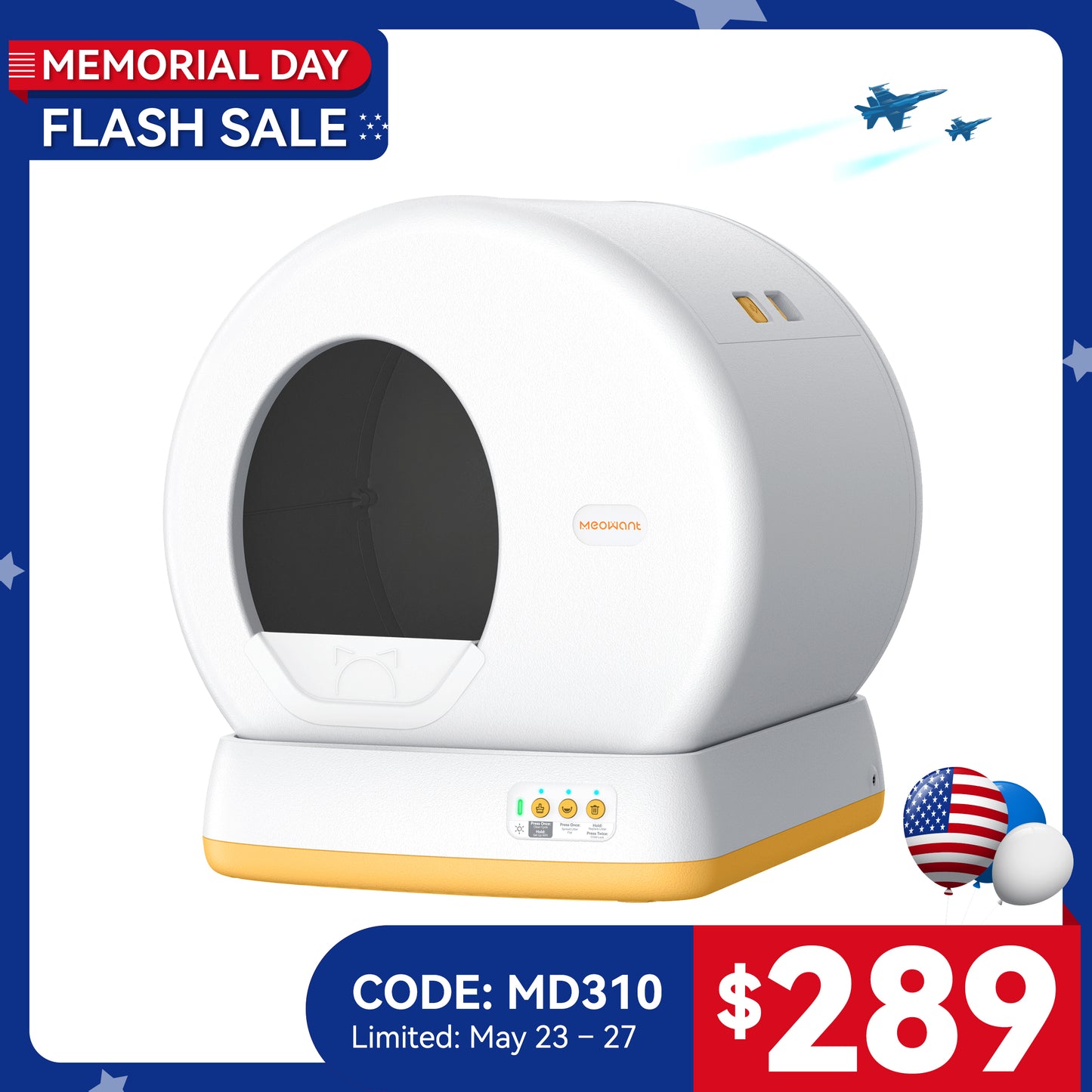 Meowant Self-Cleaning Cat Litter Box - MW-SC01