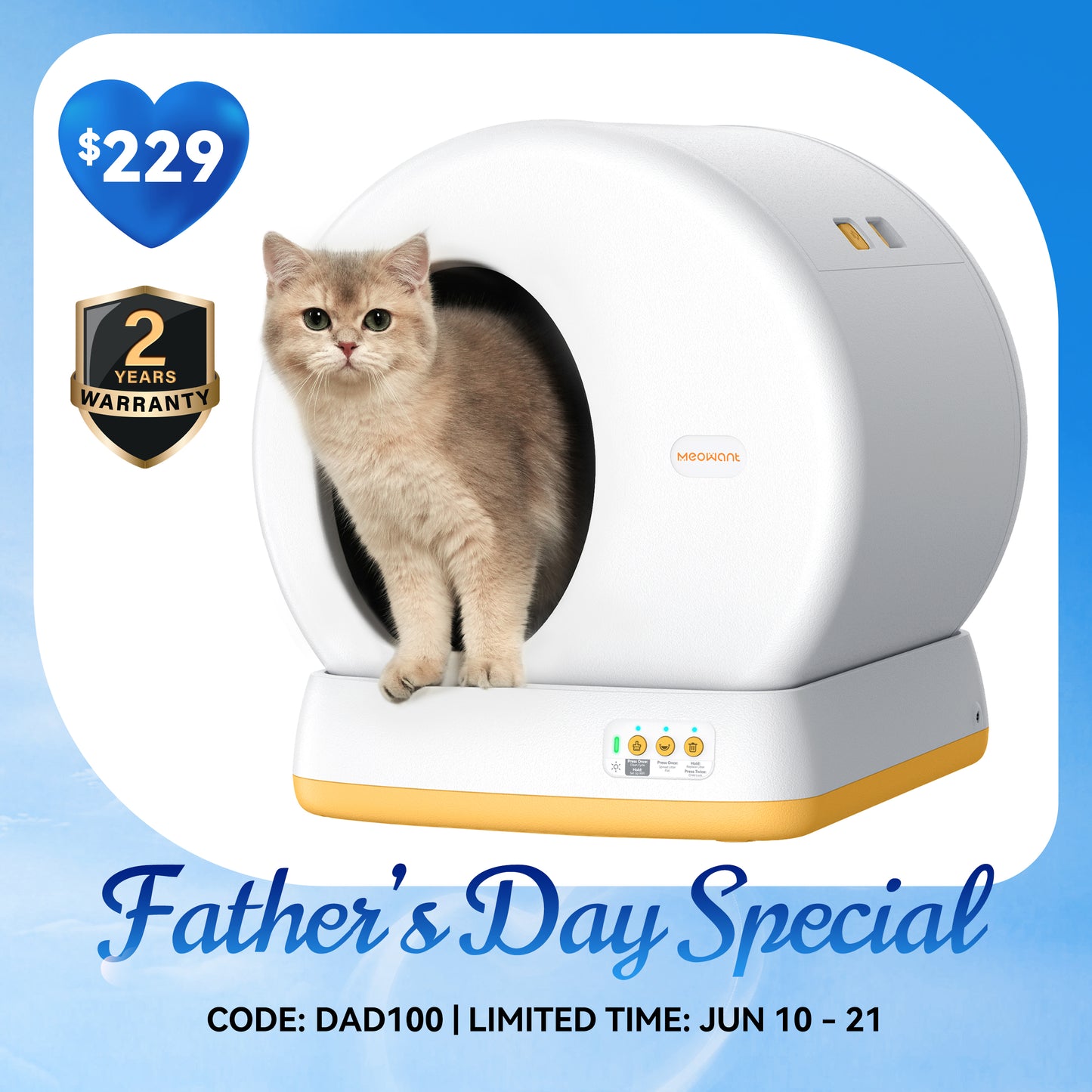 Meowant Self-Cleaning Cat Litter Box - MW-SC01