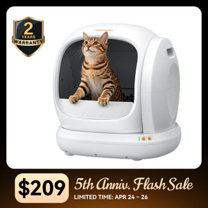 Meowant Self-Cleaning Cat Litter Box - MW-SC02 (White)