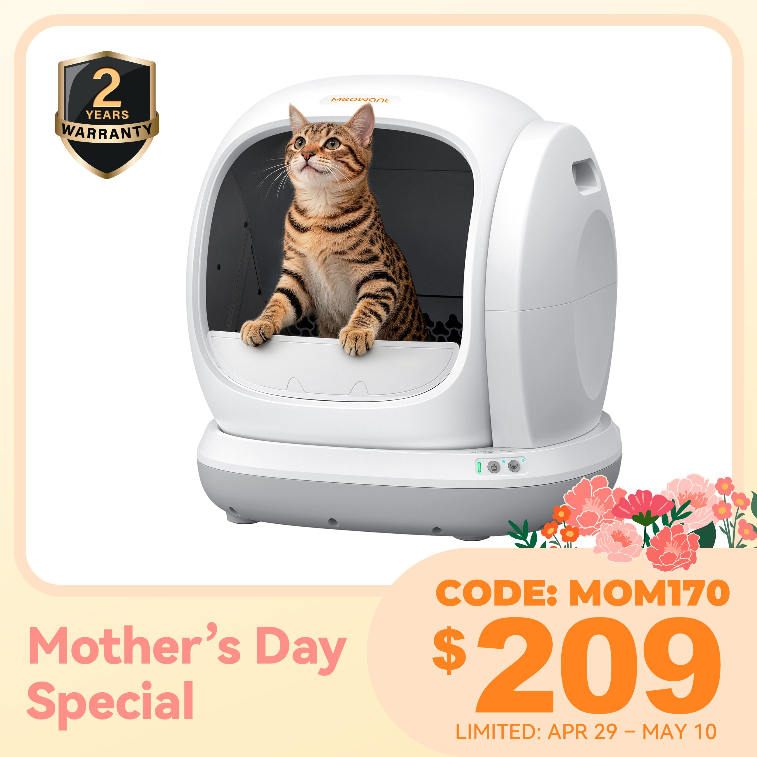 Meowant Self-Cleaning Cat Litter Box - MW-SC02