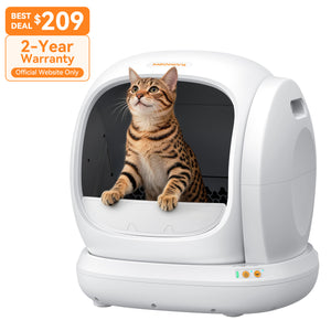Meowant Self-Cleaning Cat Litter Box - MW-SC02 (White)