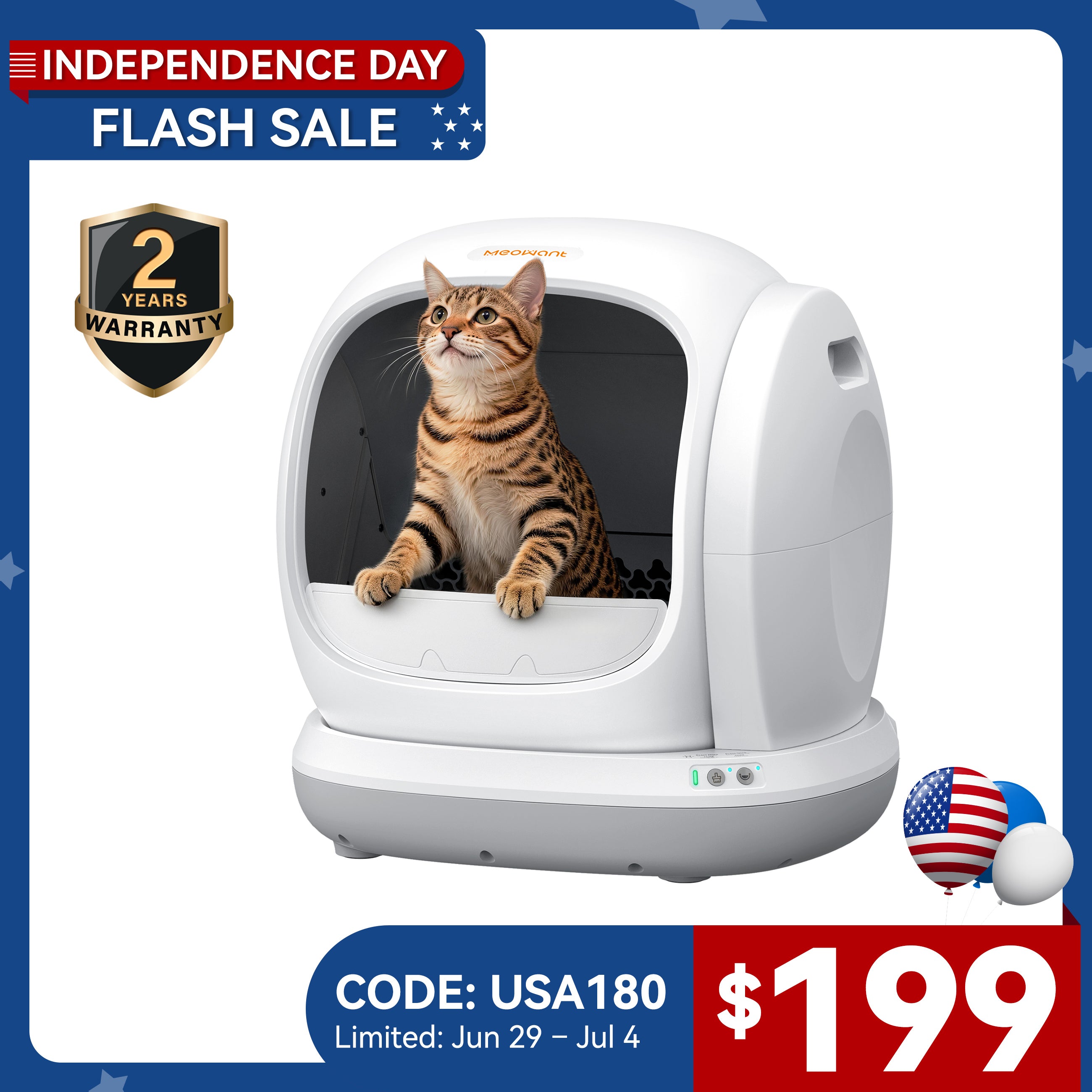 Meowant Self-Cleaning Cat Litter Box - MW-SC02