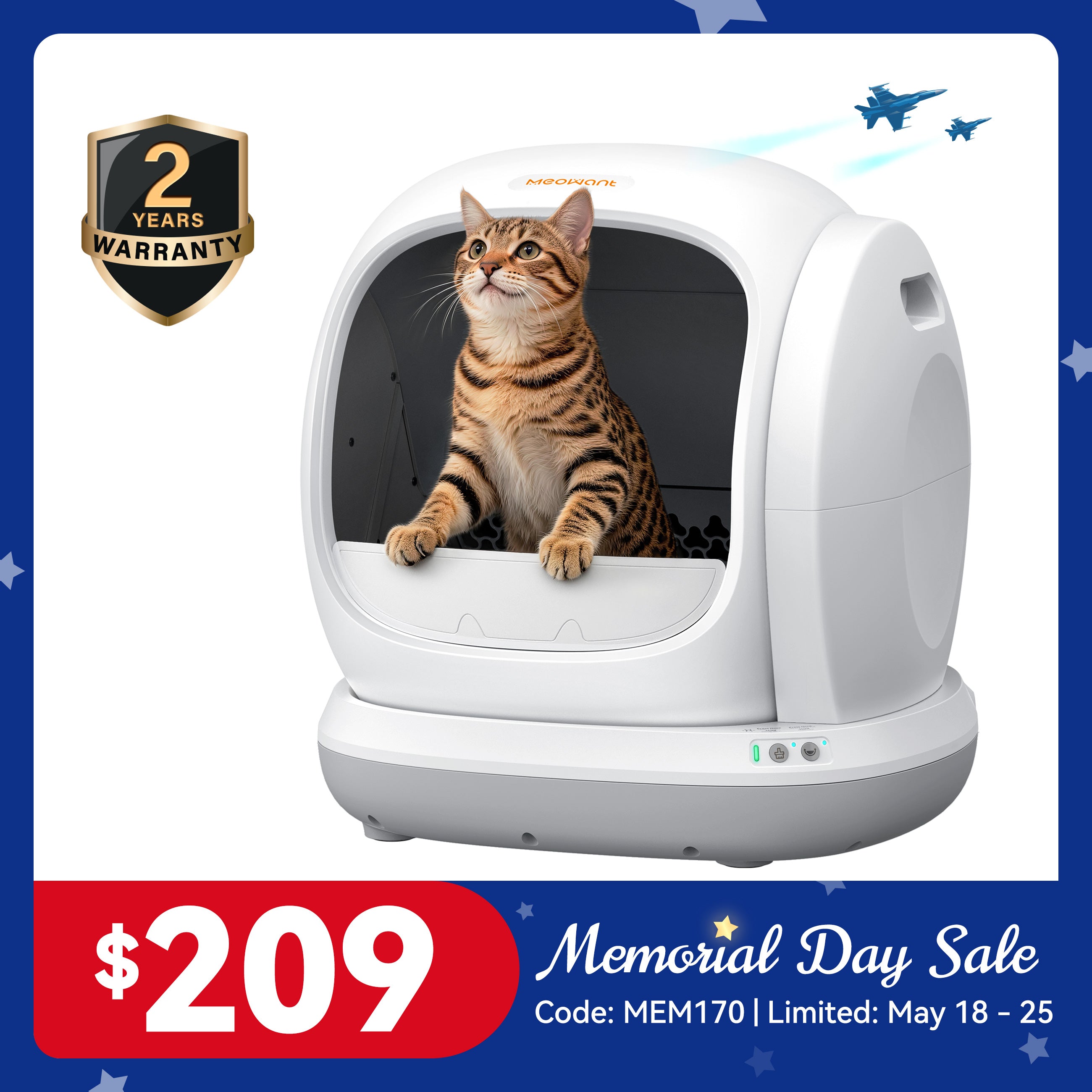 Meowant Self-Cleaning Cat Litter Box - MW-SC02