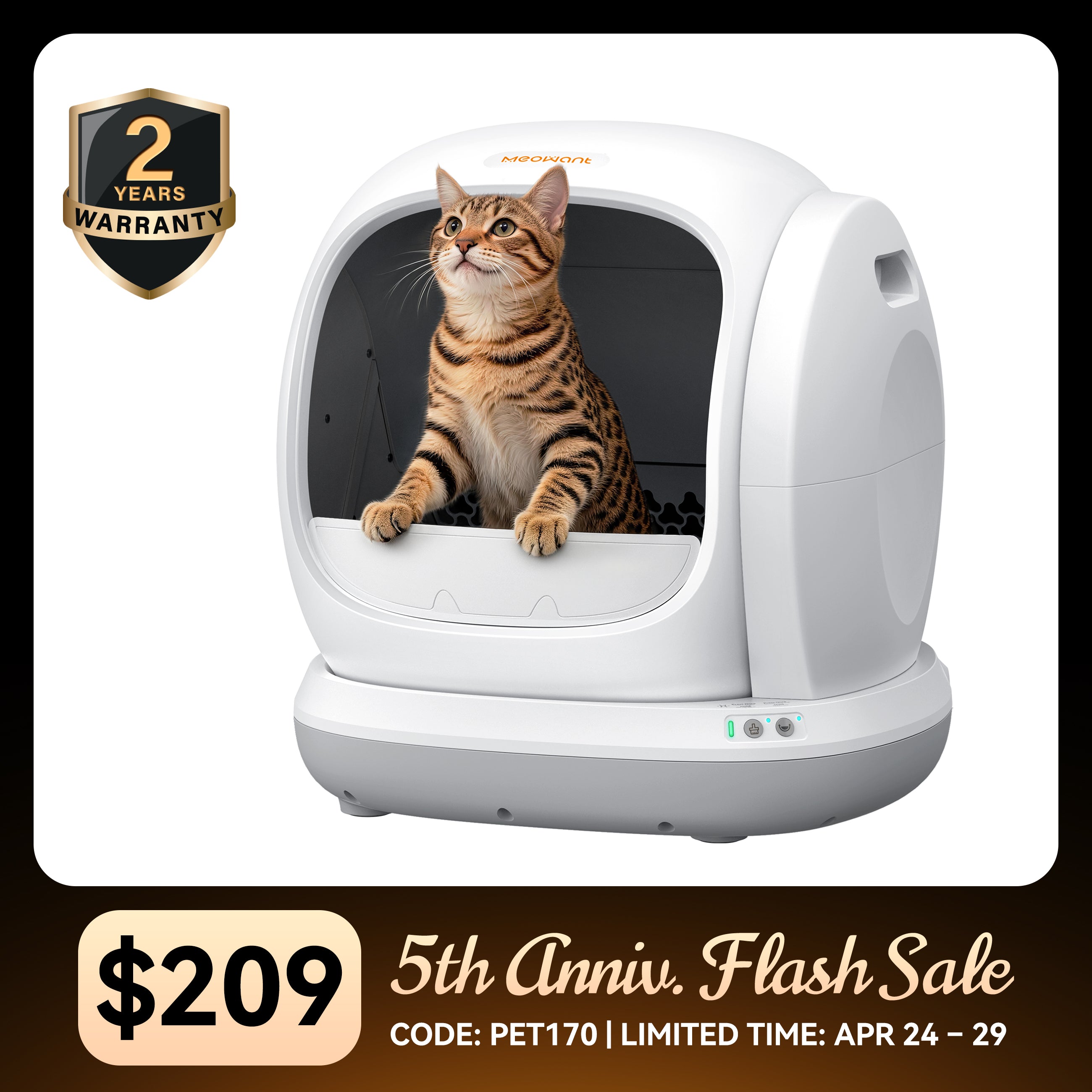 Meowant Self-Cleaning Cat Litter Box - MW-SC02