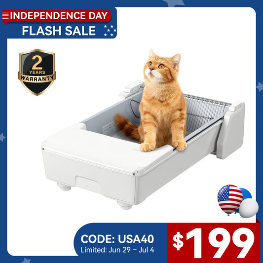 Meowant Open Top Self-Cleaning Cat Litter Box – SC03